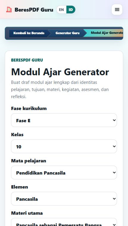 Memilih alokasi waktu dan model pembelajaran
