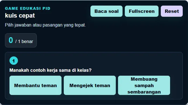 Cuplikan Kuis Cepat PID