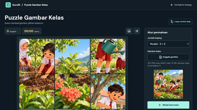 Cuplikan Puzzle Gambar Kelas