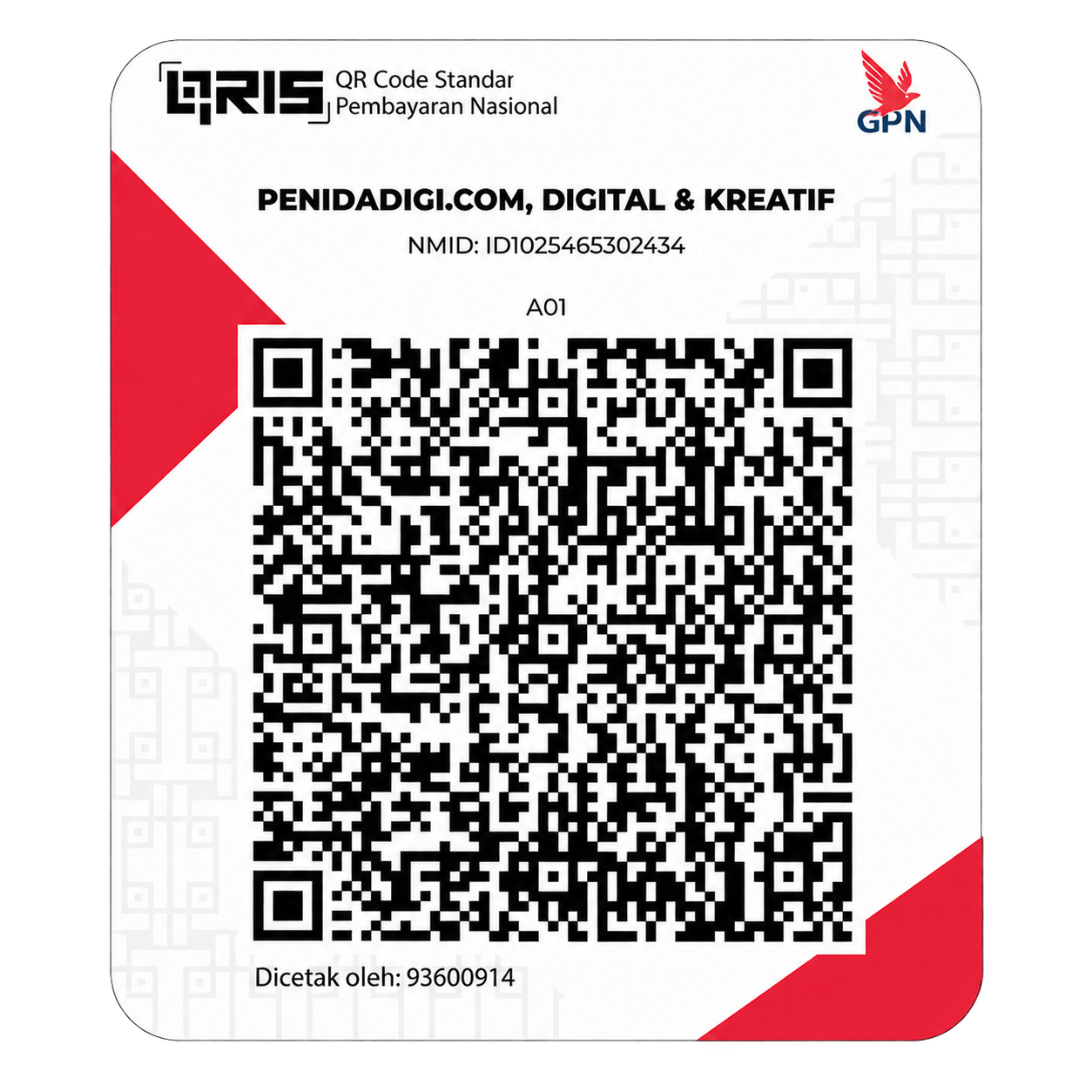 QRIS pembayaran langganan GuruID Pro